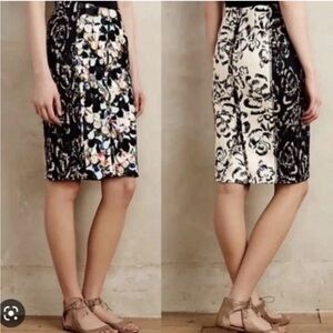 41 NWT Beguile By Byron Lars Anthropology Paillette Pencil Skirt 8 $198 retail